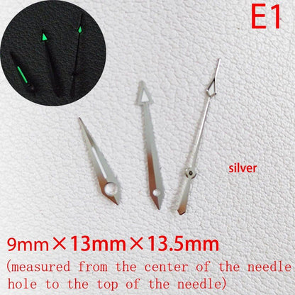 ETA Series Watch Accessories, Green &amp; Blue Super Luminous Hands for ETA 2824, 2892, 2836, and 2834, Parallel Import