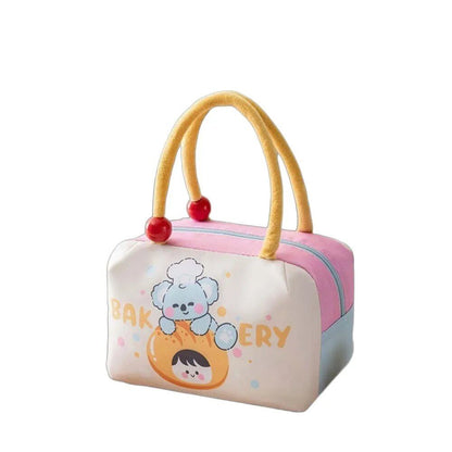 アルミフィルム保温バッグ 大容量 かわいい手提げ保冷バッグ 和風プリント キャラクターランチバッグ カラー：スタイル 並行輸入品