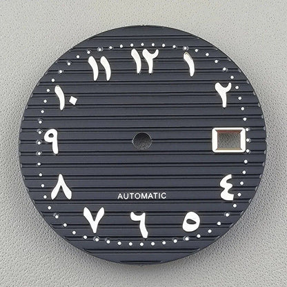 30.5mm Nautilus Arabic Dial (Non-Luminous) for NH35 Movement, Watch Parts, Repair, Color: Parallel Import