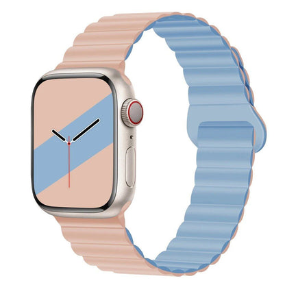 Apple Watch用シリコンループマグネットストラップ - 対応モデル: 44mm/40mm/45mm/49mm/41mm/42mm/46mm (iWatch Series 8/SE/6/7/Ultra 2/9/10対応) ブレスレットバンド バンドカラー：mm;発送元： 並行輸入品
