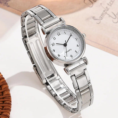 Fashionable Small Dial Women's Watch, Casual Arabic Numerals, Quartz Movement, Color: Parallel Import