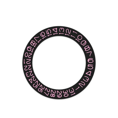 Round Calendar Disc with Date Display at 3 o'clock, Day Wheel Calendar Plate, and Date Disc for NH35 and NH36 Movements, Color: Black, Parallel Import