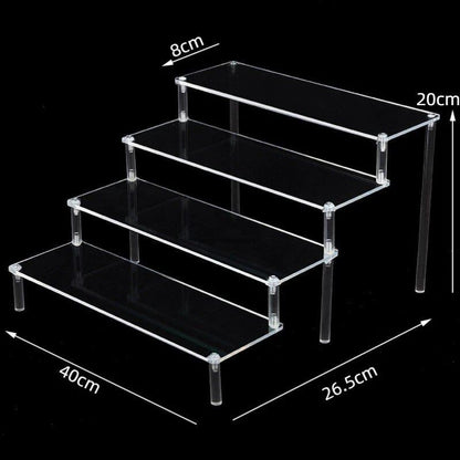 1-5 Tier Acrylic Display Stand/Clear Case (for Cupcakes, Perfume, Dolls, Amiibo, and Funko POP Figures) Color: Parallel Import