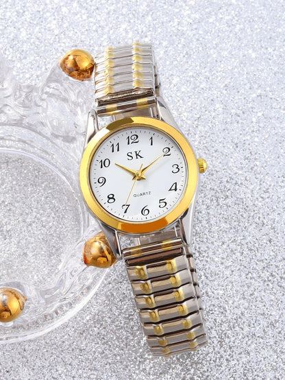 Two Elegant Retro Quartz Watches, Classic Business Fashion Analog Wristwatches, Perfect Gift for Your Loved Ones, Color: Blue, Parallel Import