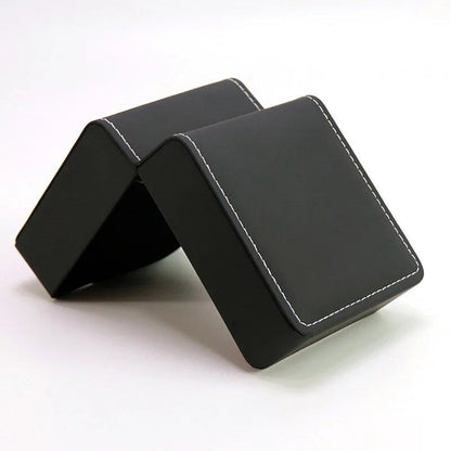 Vintage-inspired PU leather watch case, stylish watch storage box, travel watch display box, parallel import
