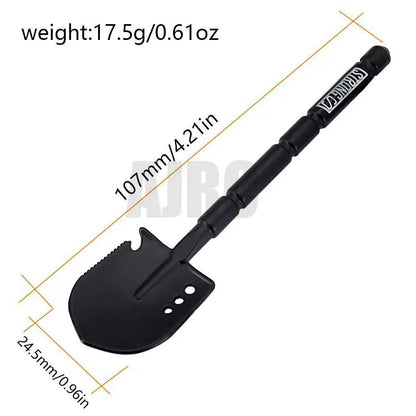 Black Metal Shovel/Pickaxe/Axe Decoration Accessories for 1/10 Scale RC Crawlers - Compatible with Traxxas TRX4, RGT, Yikong, Redcat, Axial SCX10, D90, and RC4WD (Parallel Import)