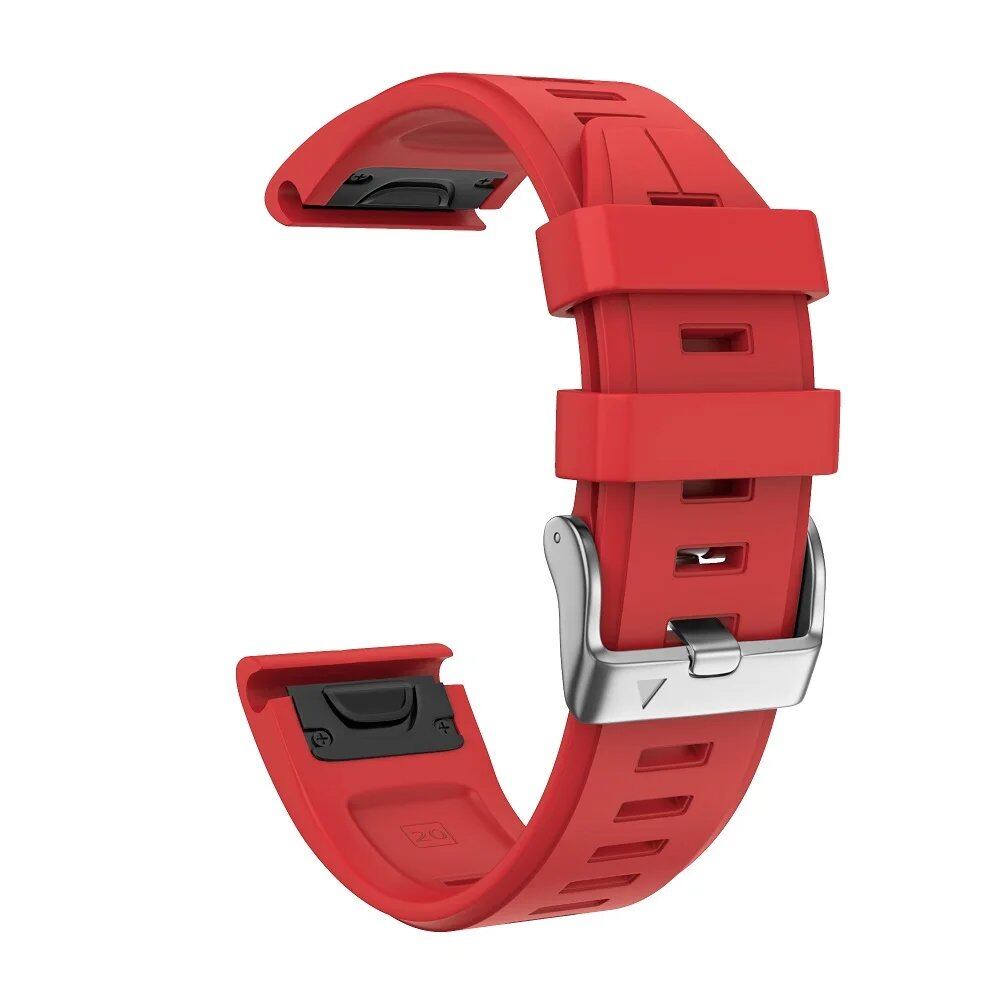 ANBEST 20mm Soft Silicone Quick Release Watch Band for Fenix 5S/6S, Easy to Install, Compatible with Fenix 6S/6S Pro/5S Plus, Band Color: 20mm; Band Width: 20mm, Parallel Import