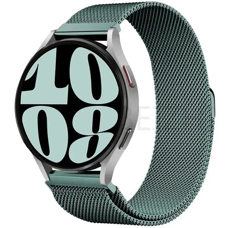 Compatible with Samsung Galaxy Watch 5/6/4/Classic, 22mm/20mm Metal Milanese Loop Magnetic Star-Like Bracelet, Hubai GT4/3/2e Strap, Size 2, Parallel Import