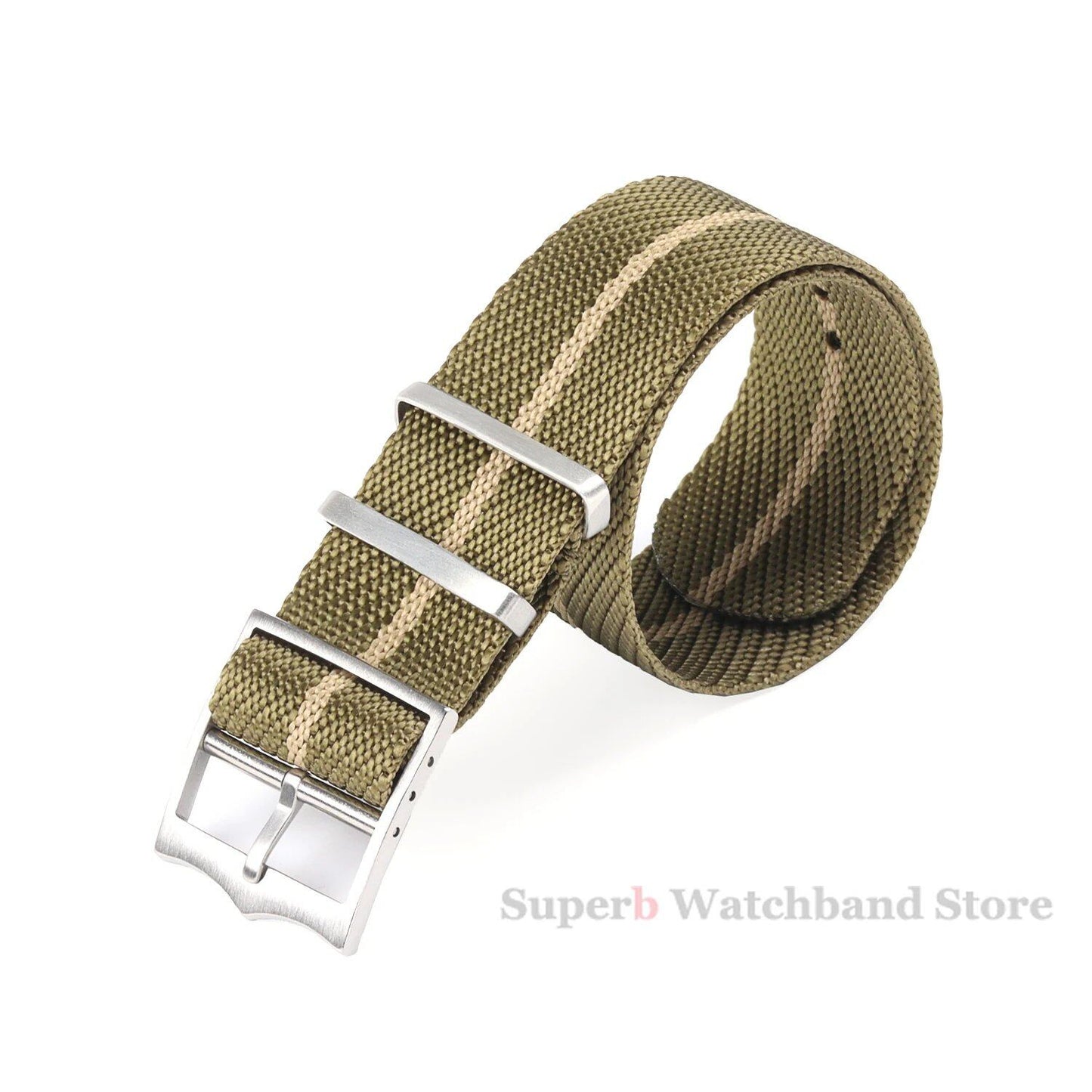 Premium Nylon Strap - Tudor 20mm, 22mm Canvas Military Watch Band - Seiko Fabric Bracelet - Rolex Wristband with Bronze Buckle, Band Color: mm, Parallel Import