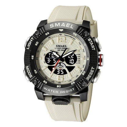 SMAEL Men's Waterproof Analog-Digital Quartz Watch with Stopwatch and Alarm Clock, Model 8058, New Arrival, Parallel Import