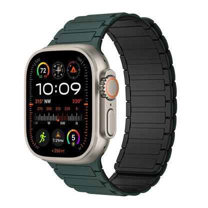 Magnetic Strap for Apple Watch, Silicone Wristband, 45mm, 44mm, 40mm, 46mm, 41mm, 42mm, 38mm, Compatible with iWatch Series 8/7/6/SE/9/10/Ultra 2/49mm, Band Color: mm; Parallel Import