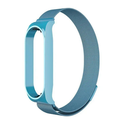 Milanese Loop Strap Compatible with Xiaomi Mi Band 7/6/5/4/3, Stainless Steel Magnetic Bracelet, Metal Wristband for Mi Band 4/3, Size: Mi, Parallel Import