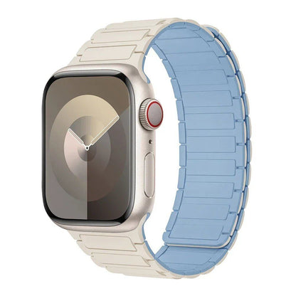 Magnetic Loop Band for Apple Watch, Compatible with 44mm, 40mm, 49mm, 45mm, 41mm, and 38mm Silicone Straps, Compatible with iWatch Series 9/8/7/6/5/4/3/SE/Ultra 2, Parallel Import