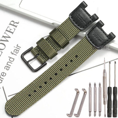Replacement nylon strap for Casio SGW100, SGW-100-1V, SGW-100-1VDF sports watch, and GW-3500B. Available in canvas and band colors. Band width: 12mm x 24mm. Ships from: Parallel import.