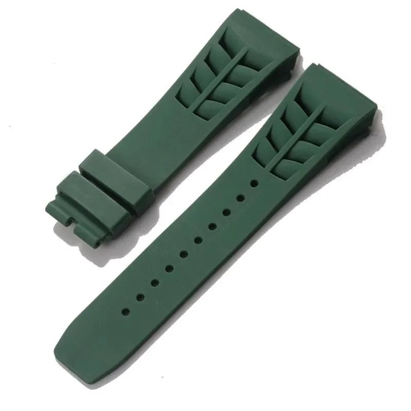 25mm Soft Silicone Band for Richard Mille RM53/055/011/050, Men's Waterproof and Sweatproof Rubber Wristband, Watch Accessories, Band Color: ; Band Width: 25mm, Parallel Import