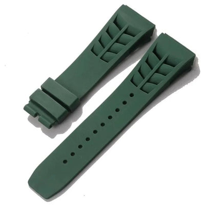 25mm Soft Silicone Band for Richard Mille RM53/055/011/050, Men's Waterproof and Sweatproof Rubber Wristband, Watch Accessories, Band Color: ; Band Width: 25mm, Parallel Import