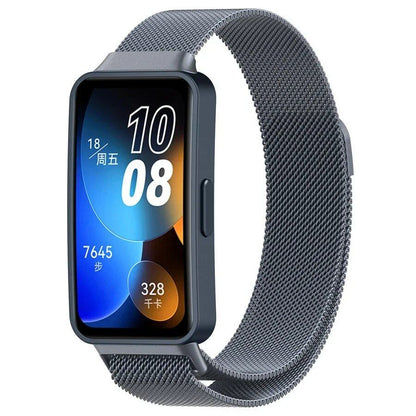 Milanese Strap, Metal Magnetic Wristband, Bracelet, Replacement Strap for Huawei Band 8-9/10, Size: S; Band Color: Parallel Import
