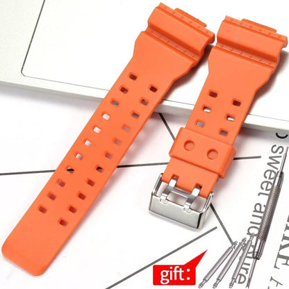 Camouflage Rubber Strap for Men's Casio G-Shock GA100, GA110, and GD120 Sports Watches. Band Color: 16mm; Band Width: 16mm; Ships from: Parallel Import.