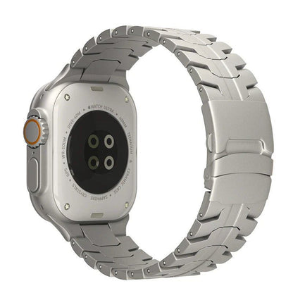 Apple Watch Ultra 2 Titanium Strap - Compatible with 49mm, 46mm, 45mm, 44mm, and 42mm iWatch 10/9/8/7/SE Stainless Steel Bracelet Sizes: Parallel Import