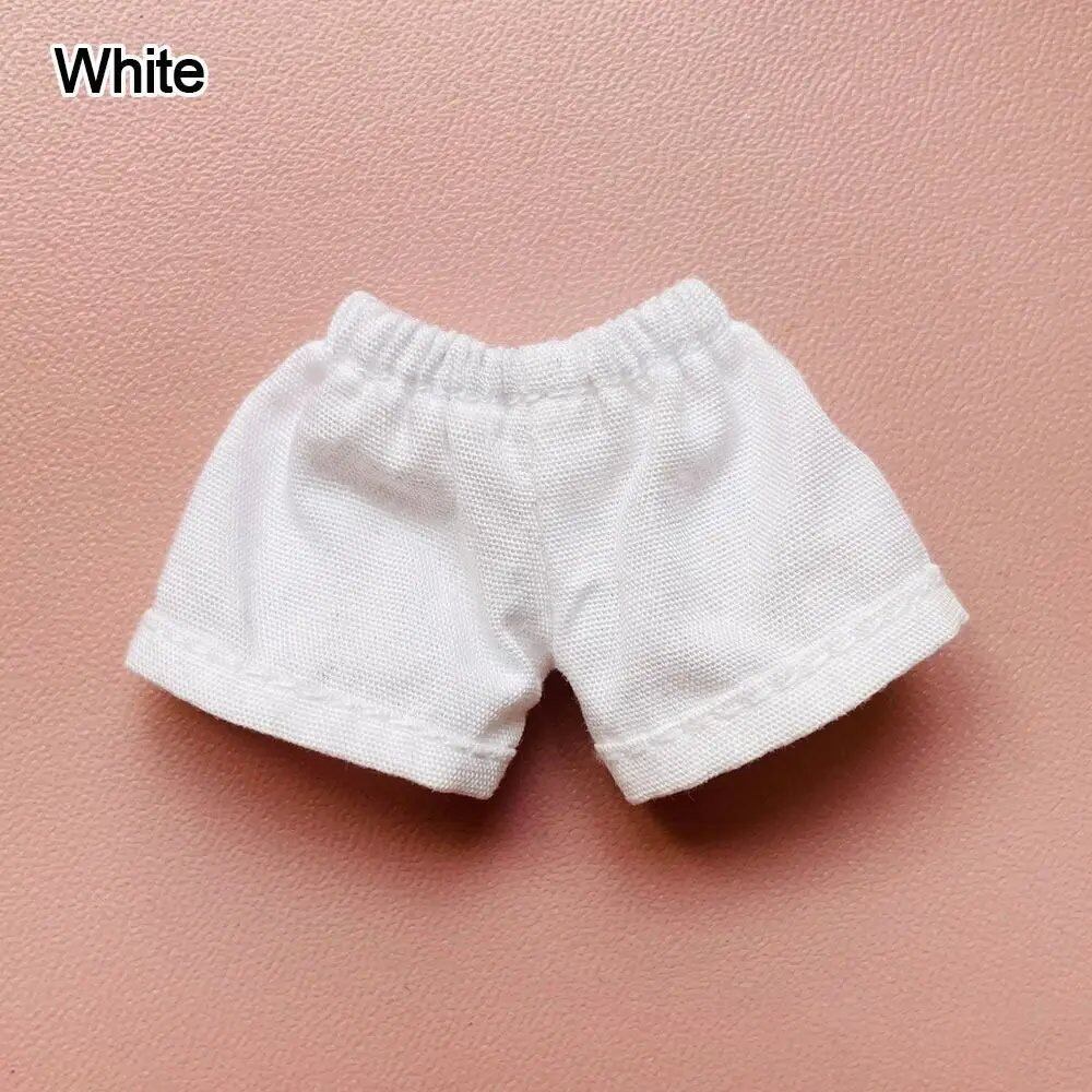 Denim Shorts with Pockets for 1/11 OB11 Dolls, Casual Wear for 1/12 BJD Dolls, Children's Toy Doll Accessories, Parallel Import