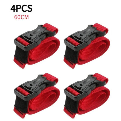 1-4 Pieces Cargo Tie Luggage Straps with Buckles, Camping Nylon Travel Kit, Luggage Straps, Camping Straps, 0cm, Parallel Import
