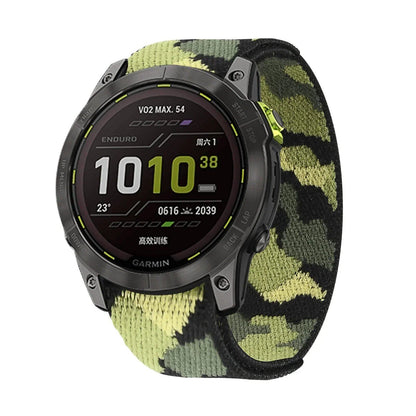 Garmin Fenix 7X/6X Pro/7/7S/6/6S/5X/5/5S Plus/Venu 2 Plus用 20 22 26mm ナイロン ウォッチバンド フックアンドループ 速乾ストラップ バンドカラー：mm 並行輸入品
