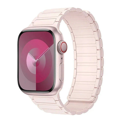 Magnetic Loop Band for Apple Watch, Compatible with 44mm, 40mm, 49mm, 45mm, 41mm, and 38mm Silicone Straps, Compatible with iWatch Series 9/8/7/6/5/4/3/SE/Ultra 2, Parallel Import