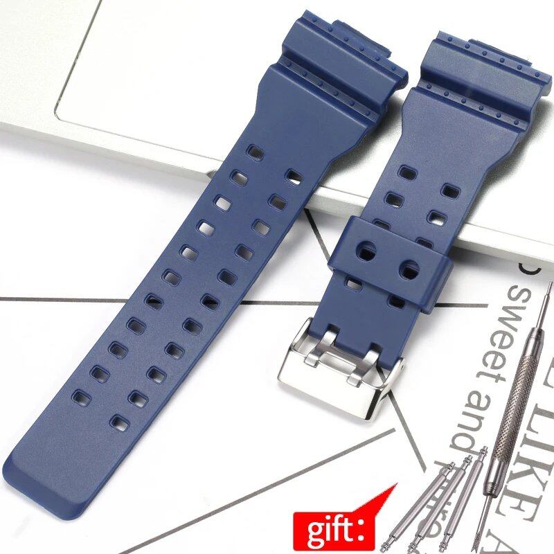 Camouflage Rubber Strap for Men's Casio G-Shock GA100, GA110, and GD120 Sports Watches. Band Color: 16mm; Band Width: 16mm; Ships from: Parallel Import.