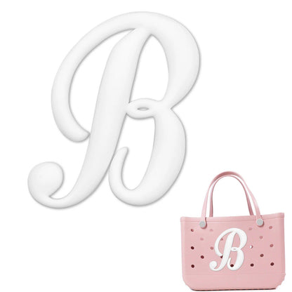 1/26 Scale PVC Greek Alphabet Bag Charms for Women, Beach Bag Decoration, Lettered Bag Accessories, Tote Bag Charms, Gift, Color, Parallel Import