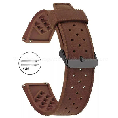 Premium-grade Tropic Silicone Watch Strap, 20mm, 22mm, Seiko, Oris, Omega, Quick Release, Diving, Waterproof, Rubber Bracelet, Band Color: mm, Parallel Import