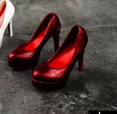 1/6 Scale Fashion Girl High Heel Shoes Simulation Stiletto Court Shoes Model for 12-inch TBL PH Female Soldier Action Figure Body (Parallel Import)