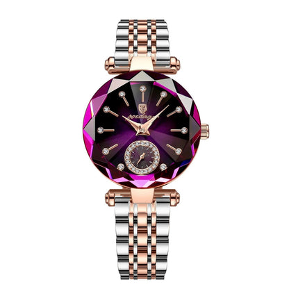 POEDAGAR Luxury Elegant Women's Waterproof Stainless Steel Quartz Watch, Simple Casual Dress Watch, Color: 719, Parallel Import