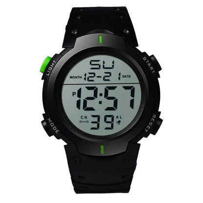 Men's and Women's Multi-Function Electronic Wristwatch with Large Dial, Calendar, Day of the Week Display, Alarm, and Luminous Function (Imported)