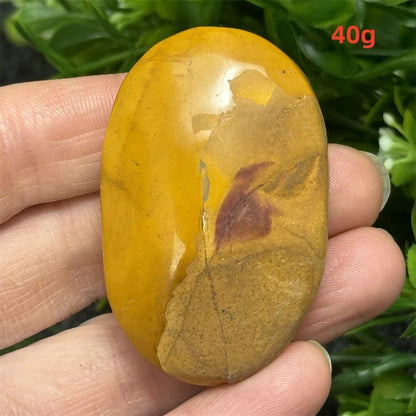 Natural Power Stone, Egg Yolk Stone, Hand Pray, Feng Shui Energy, Home Decor, Gift, Magic, Meditation, Spiritual, Prayer, Chakra Healing, Color: Parallel Import