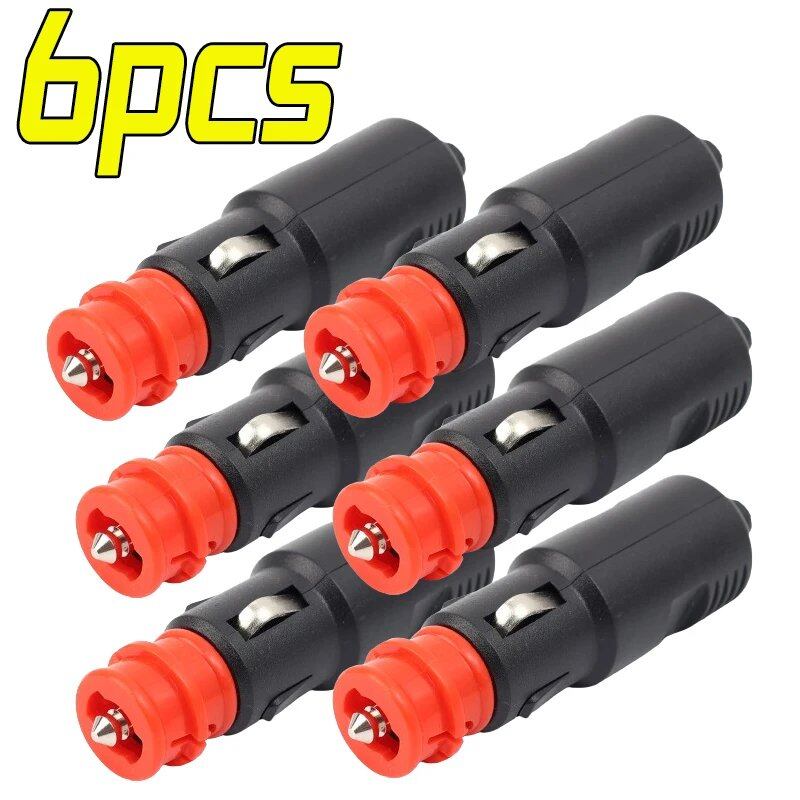 1-9 Pieces Universal 12V-24V Car Cigarette Lighter Plug Socket Power Plug Adapter Female Socket Accessories Parallel Import