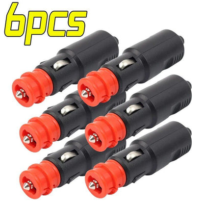 1-9 Pieces Universal 12V-24V Car Cigarette Lighter Plug Socket Power Plug Adapter Female Socket Accessories Parallel Import