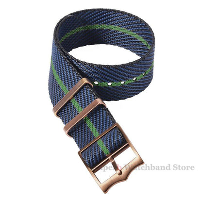 Premium Nylon Strap - Tudor 20mm, 22mm Canvas Military Watch Band - Seiko Fabric Bracelet - Rolex Wristband with Bronze Buckle, Band Color: mm, Parallel Import