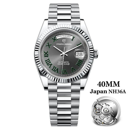 Pagani Design New Luxury Rose Gold DD40 Automatic Men's Watch NH36A Mechanical Stainless Steel Waterproof; Ships from: Parallel Import