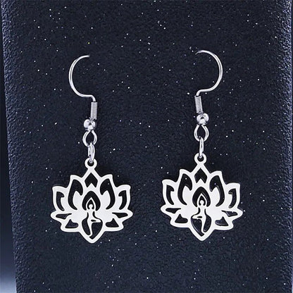 7 Chakra Lotus Flower of Life Stainless Steel Necklace for Yoga, Reiki, Healing, and Spirituality. Corales N1955-2S02 Metal Color, Parallel Import.