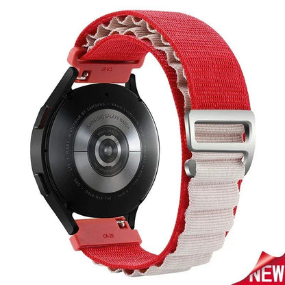 Nylon Alpine Loop Wristband for Samsung Galaxy Watch 6/4/5/Pro/Classic (45mm, 44mm, 40mm, 20mm, 22mm), Compatible with HUAWEI GT 2e/3, Band Color: Parallel Import