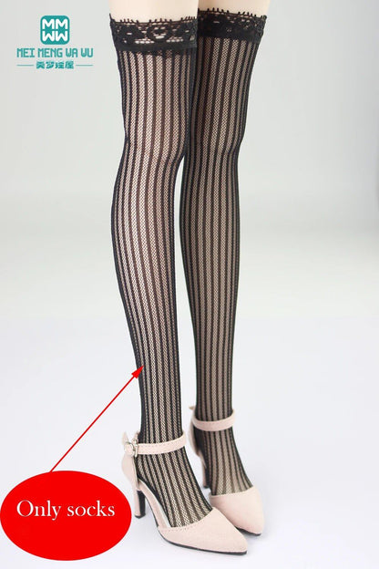 Lace Stockings for 1/3, 1/4, and 1/6 BJD, DD, SD, and YOSD Dolls, Doll Fashion Accessory, Color: BJD-0, Parallel Import