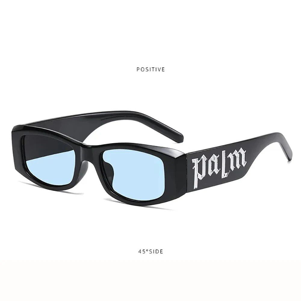 Set of 2 Colorful Candy-Colored Stylish Wide-Leg Sunglasses, Unisex, UV Protection, Candy-Colored Lettering, Lens Color: Parallel Import