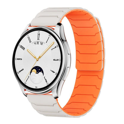 Compatible with Samsung Galaxy Watch 7/6/5/4/3 and Huawei Watch GT5/4/3 Pro (46mm), 22mm/20mm Magnetic Silicone Band, Ultimate Comfort, Band Color: mm, Parallel Import