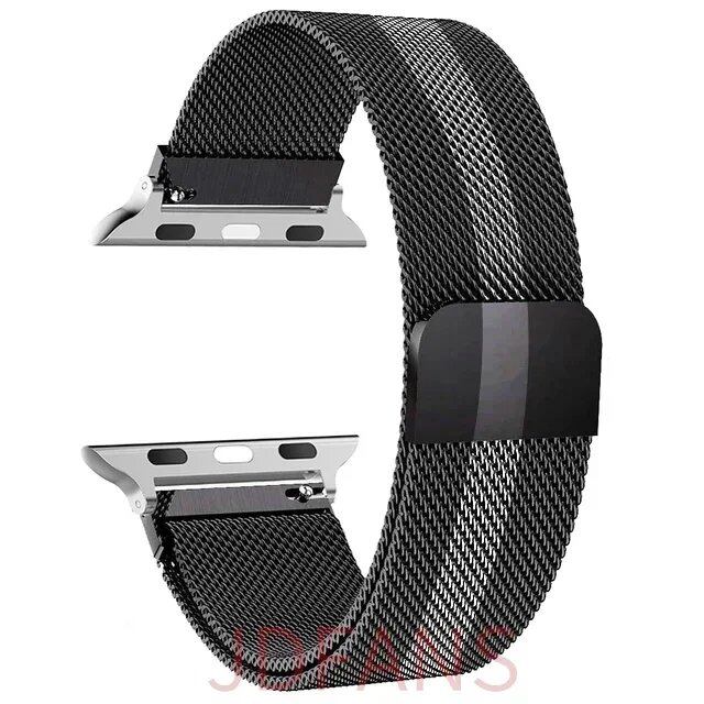 Milanese Loop Strap for Apple Watch, 44mm, 40mm, 45mm, 41mm, 42-38-44mm, Ultra 2, 49mm Metal Band, Compatible with iWatch Series 9, 8, 7, 6, SE, 5, 4, and 3, Band Color: mm, Parallel Import