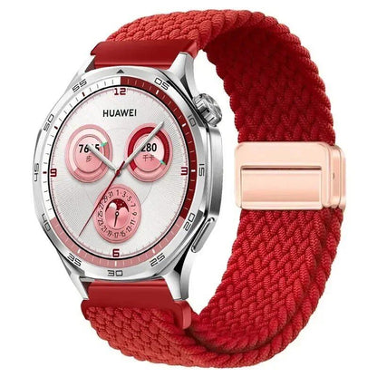 22mm Nylon Loop Strap for Huawei Watch GT5 Pro / GT4 / GT3 / GT2e (46mm) - Compatible with Huawei Watch 4 / 3 Pro Wristband Accessory, Band Color: ; Band Width: 22mm, Parallel Import