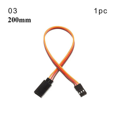 1/5-Piece Set, 100mm/150mm/200mm/300mm/500mm RC Servo Lead Cable Extension Cord, Y-Type Branch Extension Wire, JR Compatible, for RC Helicopters, Parallel Import