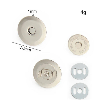 14-18-20mm 強力薄型金属丸型マグネットボタン DIY ポーチ コート ハンドバッグ スナップ留め金具 隠しボタン アクセサリー サイズ： 並行輸入品