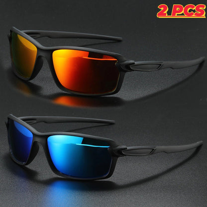 Brand New Polarized Sports Sunglasses, Square Frame, Unisex, Perfect for Running, Driving, and Fishing, UV400 Protection, Parallel Import, Set of 1, 2, or 3