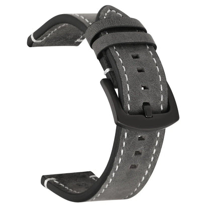Vintage Leather Strap with Quick Release for Huawei GT2/3, Unisex Watch Band, Bracelet, 18mm, 20mm, 22mm, 24mm, Parallel Import