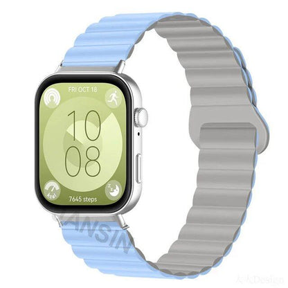 Magnetic Silicone Strap Wristband Replacement Band for Huawei Watch Fit 4 / 4Pro / 3. Band Color: ; Ships from: Parallel Import